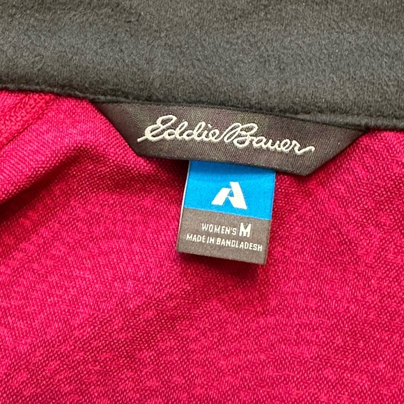 Eddie Bauer First Accent Sandstone Soft Shell Jacket Size M Burgundy Pink - Picture 7 of 15